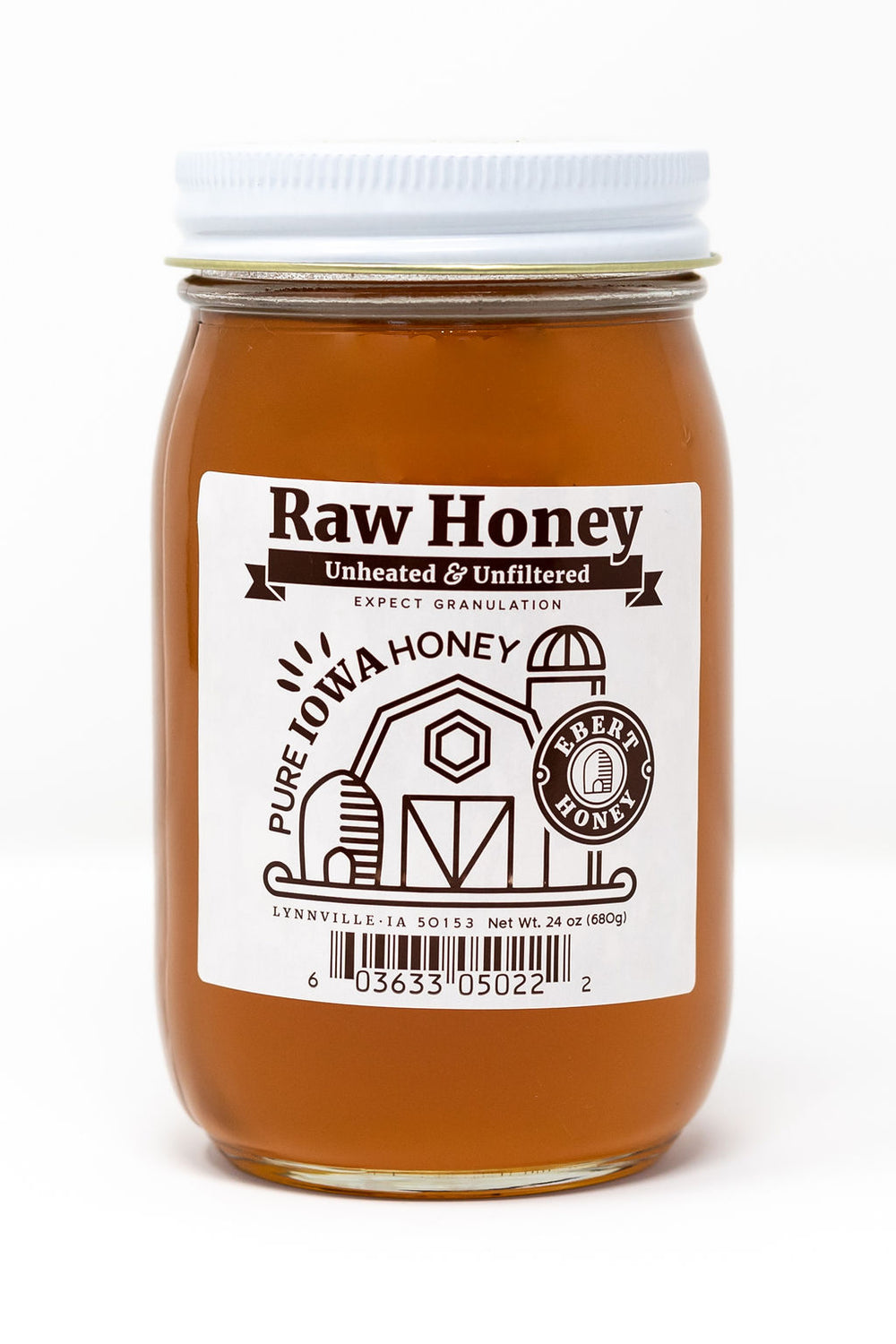 24 oz Raw Honey | Ebert Honey Store